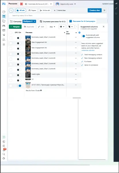 Slika meta ads menager