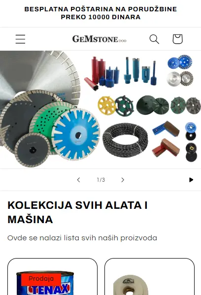 Slika Gemstone alati web shopa